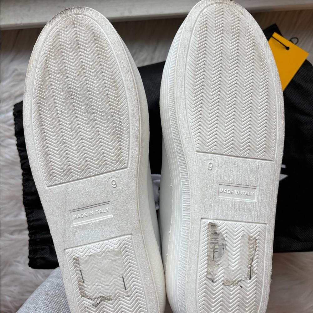 Valentino Women's Cream Platform Sneakers - Picture 6 of 6